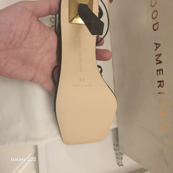 Good American Cage Slanted Neoprene Slanted Sandals/Lace Up. NIB. Size Various - Picture 6 of 10